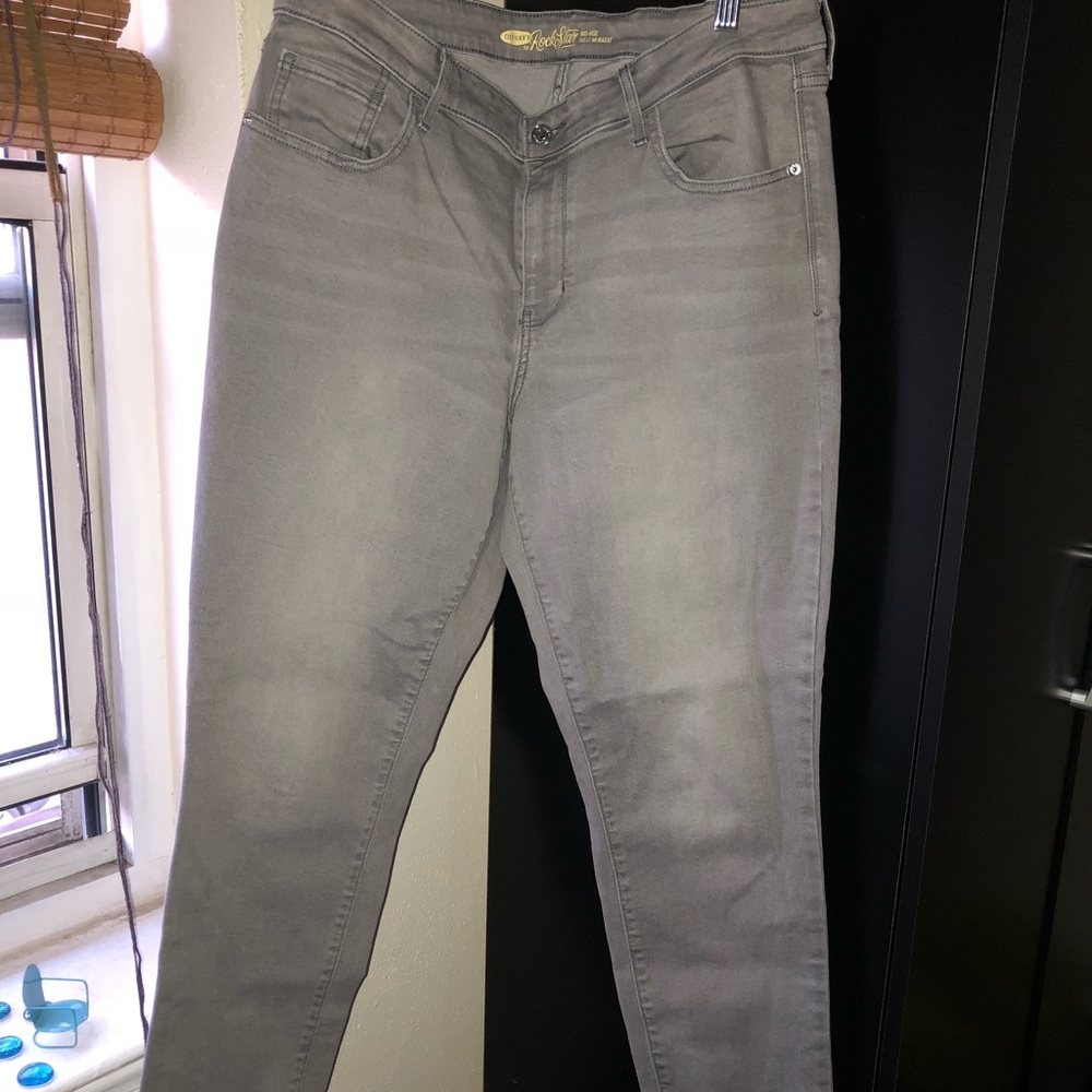 Old Navy Rockstar Gray Skinny Jean